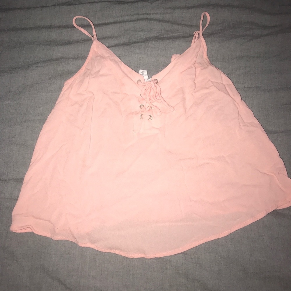 Lace up tank top